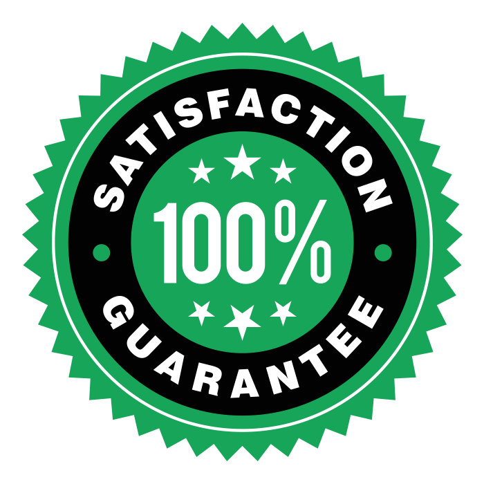 100% Satisfaction Guaranteed